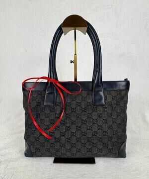 Gucci GG Black Canvas Tote